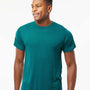 Tultex Mens Short Sleeve Crewneck T-Shirt - Jade Green - NEW