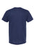Tultex 254 Mens Short Sleeve Crewneck T-Shirt Midnight Navy Blue Flat Back