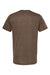 Tultex 254 Mens Short Sleeve Crewneck T-Shirt Mocha Brown Flat Back