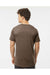 Tultex 254 Mens Short Sleeve Crewneck T-Shirt Mocha Brown Model Back