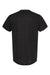 Tultex 254 Mens Short Sleeve Crewneck T-Shirt Black Flat Back