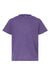 Tultex 265 Youth Poly-Rich Short Sleeve Crewneck T-Shirt Heather Purple Flat Front