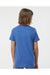Tultex 265 Youth Poly-Rich Short Sleeve Crewneck T-Shirt Heather Royal Blue Model Back