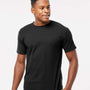 Tultex Mens Jersey Short Sleeve Crewneck T-Shirt - Black - NEW