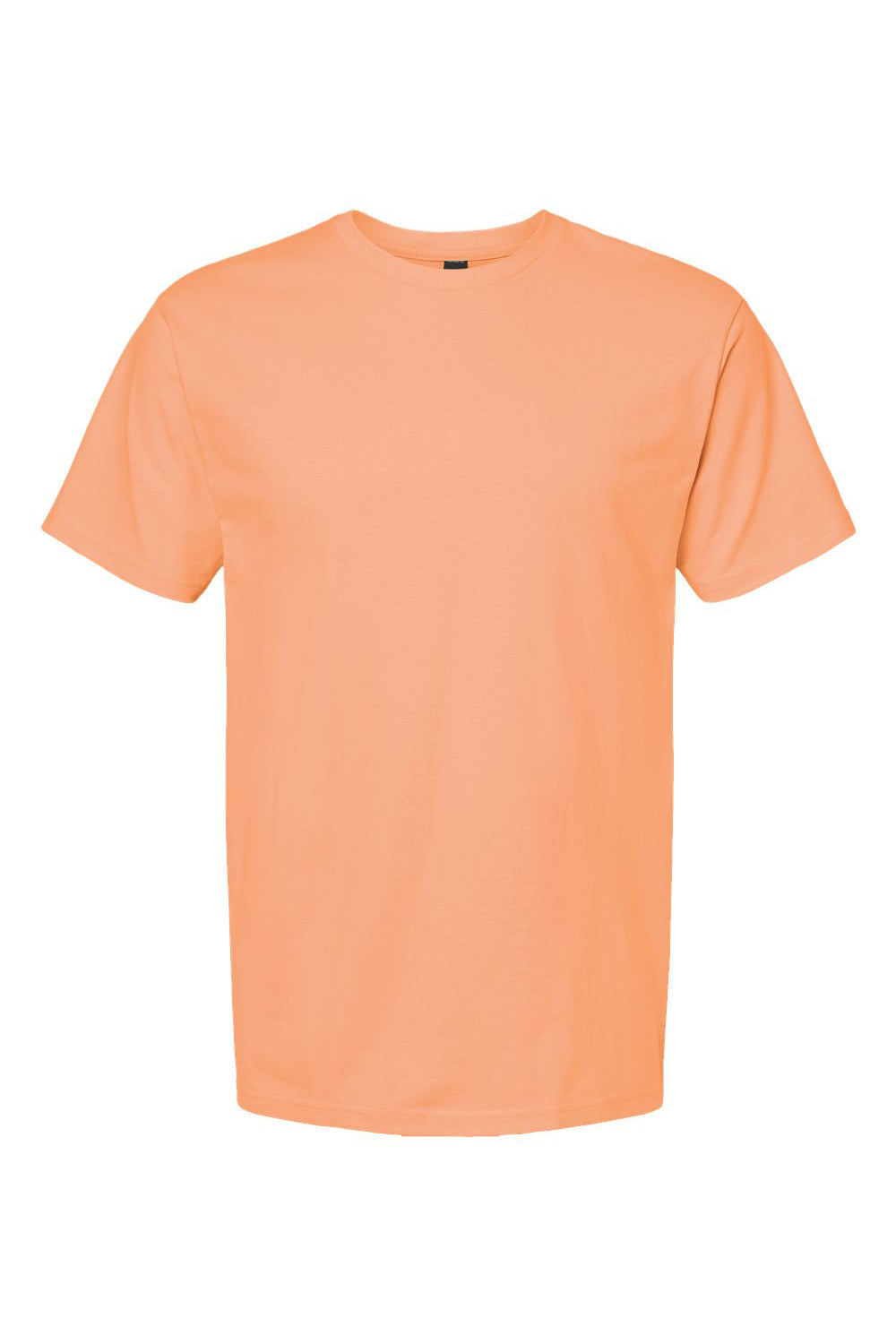 Tultex 290 Mens Jersey Short Sleeve Crewneck T-Shirt Cantaloupe Orange Flat Front