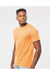 Tultex 290 Mens Jersey Short Sleeve Crewneck T-Shirt Cantaloupe Orange Model Side