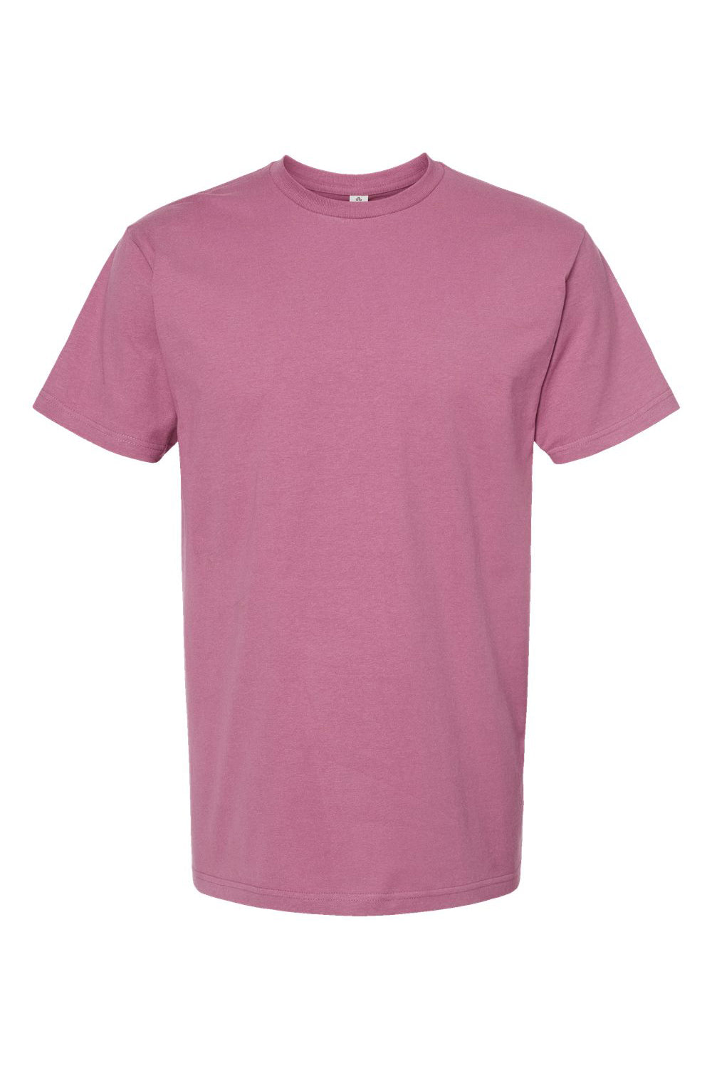 Tultex 290 Mens Jersey Short Sleeve Crewneck T-Shirt Cassis Pink Flat Front