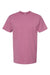 Tultex 290 Mens Jersey Short Sleeve Crewneck T-Shirt Cassis Pink Flat Front