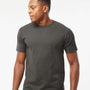 Tultex Mens Jersey Short Sleeve Crewneck T-Shirt - Charcoal Grey - NEW