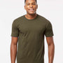 Tultex Mens Jersey Short Sleeve Crewneck T-Shirt - Grape Leaf Green - NEW