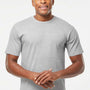 Tultex Mens Jersey Short Sleeve Crewneck T-Shirt - Heather Grey