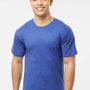 Tultex Mens Jersey Short Sleeve Crewneck T-Shirt - Heather Royal Blue - Closeout