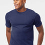 Tultex Mens Jersey Short Sleeve Crewneck T-Shirt - Inked India Blue - Closeout