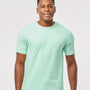 Tultex Mens Jersey Short Sleeve Crewneck T-Shirt - Light Mint Green - NEW