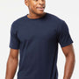 Tultex Mens Jersey Short Sleeve Crewneck T-Shirt - Navy Blue
