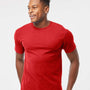 Tultex Mens Jersey Short Sleeve Crewneck T-Shirt - Red - NEW
