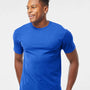 Tultex Mens Jersey Short Sleeve Crewneck T-Shirt - Royal Blue - NEW