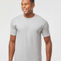 Tultex Mens Jersey Short Sleeve Crewneck T-Shirt - Silver Grey - NEW