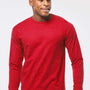 Tultex Mens Jersey Long Sleeve Crewneck T-Shirt - Red