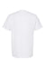 Tultex 293 Mens Jersey Short Sleeve Crewneck T-Shirt w/ Pocket White Flat Back