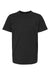 Tultex 295 Youth Jersey Short Sleeve Crewneck T-Shirt Black Flat Front