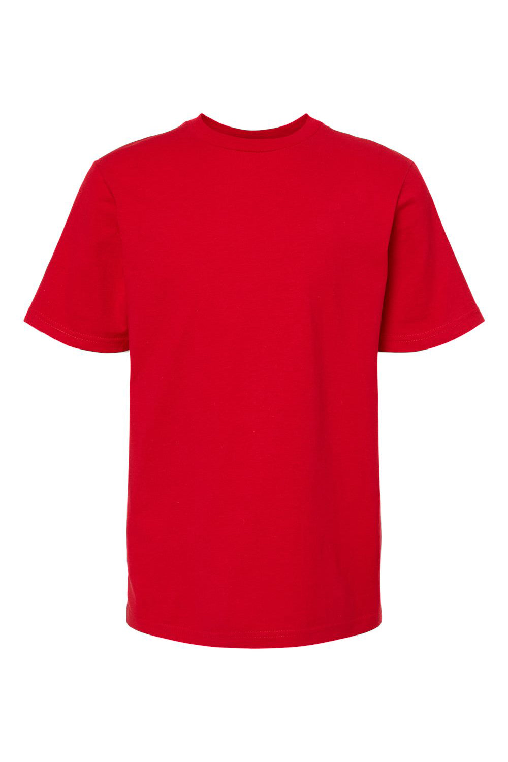 Tultex 295 Youth Jersey Short Sleeve Crewneck T-Shirt Red Flat Front