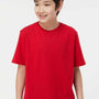 Tultex Youth Jersey Short Sleeve Crewneck T-Shirt - Red - Closeout