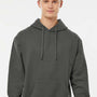 Tultex Mens Fleece Hooded Sweatshirt Hoodie w/ Pouch Pocket - Charcoal Grey