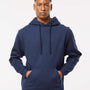 Tultex Mens Fleece Hooded Sweatshirt Hoodie - Navy Blue - NEW