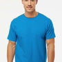 M&O Mens Gold Soft Touch Short Sleeve Crewneck T-Shirt - Turquoise Blue
