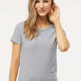 M&O Womens Gold Soft Touch Short Sleeve Crewneck T-Shirt - Athletic Grey