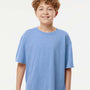 M&O Youth Gold Soft Touch Short Sleeve Crewneck T-Shirt - Heather Light Blue - NEW