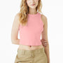 Bella + Canvas Womens Micro Ribbed Racerback Tank Top - Pink