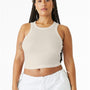 Bella + Canvas Womens Micro Ribbed Racerback Tank Top - Natural