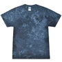 Colortone Mens Crystal Wash Short Sleeve Crewneck T-Shirt - Crystal Navy Blue - New