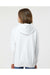 Tultex 320Y Youth Hooded Sweatshirt Hoodie White Model Back