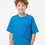 M&O Youth Gold Soft Touch Short Sleeve Crewneck T-Shirt - Turquoise Blue - NEW