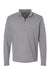 Adidas A554 Mens 3 Stripes 1/4 Zip Sweater Grey Melange Flat Front