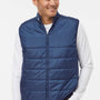 Adidas Mens Full Zip Puffer Vest - Team Navy Blue