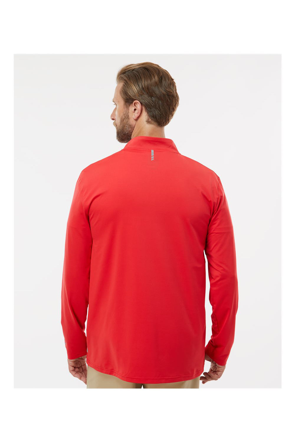 Oakley FOA402997 Mens Team Issue Podium 1/4 Zip Sweatshirt Team Red Model Back