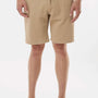 Independent Trading Company Mens Fleece Shorts w/ Pockets - Sandstone Brown