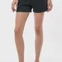 Independent Trading Company Womens California Wave Wash Fleece Shorts w/ Pockets - Black