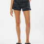 Independent Trading Co. Womens California Wave Wash Fleece Shorts w/ Pockets - Heather Black Camo - NEW