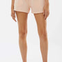 Independent Trading Company Womens California Wave Wash Fleece Shorts w/ Pockets - Blush Pink