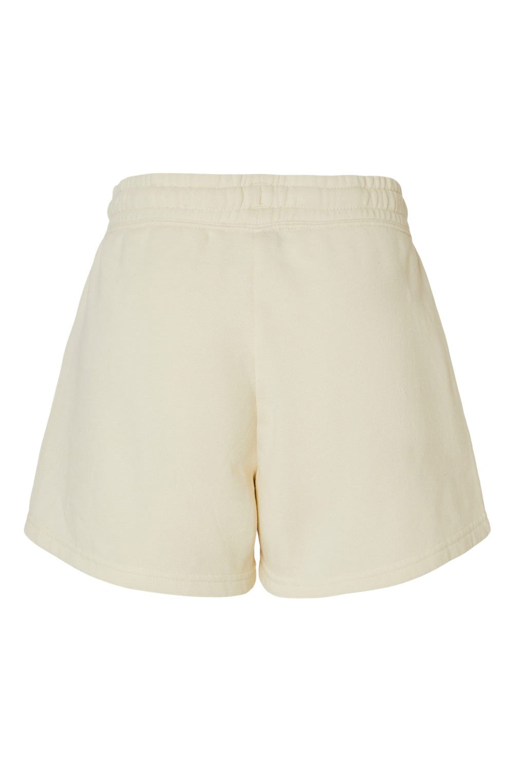 Independent Trading Co. PRM20SRT Womens California Wave Wash Fleece Shorts w/ Pockets Bone Flat Back