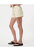 Independent Trading Co. PRM20SRT Womens California Wave Wash Fleece Shorts w/ Pockets Bone Model Side