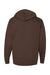 Independent Trading Co. SS4500 Mens Hooded Sweatshirt Hoodie Brown Flat Back