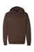Independent Trading Co. SS4500 Mens Hooded Sweatshirt Hoodie Brown Flat Front