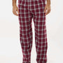 Boxercraft Mens Harley Flannel Pants w/ Pockets - Heritage Maroon Plaid - NEW