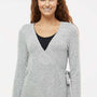 Boxercraft Womens Cuddle Wrap Sweatshirt - Heather Oxford Grey - Closeout